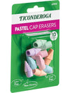 Ticonderoga Wedge Erasers, Pink, 3 Count