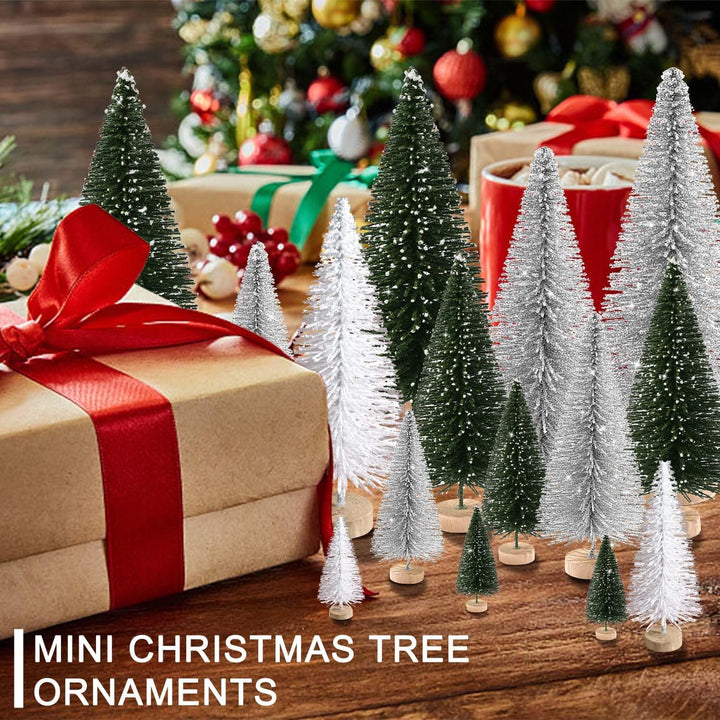 30Pcs Christmas Decorations Mini Christmas Trees