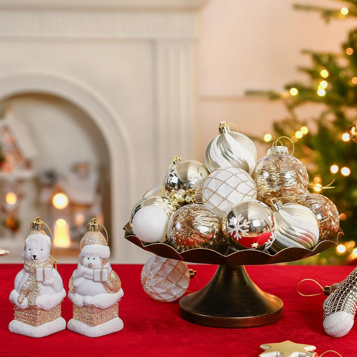 112pcs Christmas Balls Ornaments Set