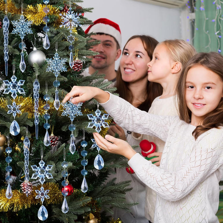 18pcs Christmas Tree Decoration Crystal Ornaments