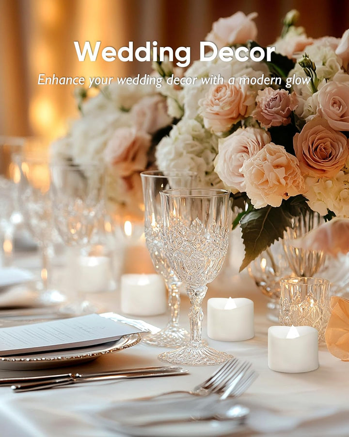 Homemory 12Pcs Flickering Flameless Candle Battery Operated