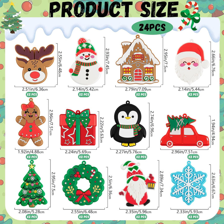 Christmas Ornaments for Tree Decorations, 12pcs