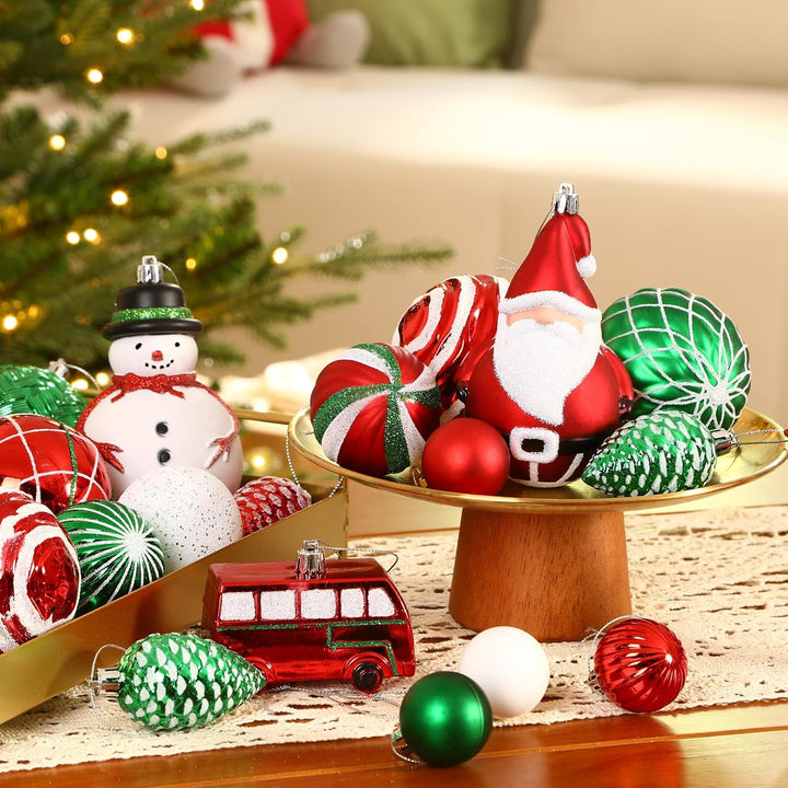 Alupssuc 100 Pcs Christmas Ball Ornaments Set
