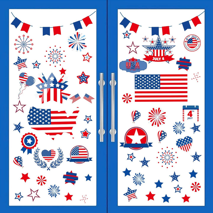 Christmas Window Clings Decorations, 10 Sheets