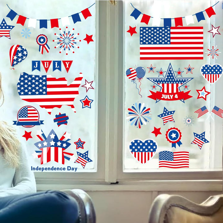 Christmas Window Clings Decorations, 10 Sheets