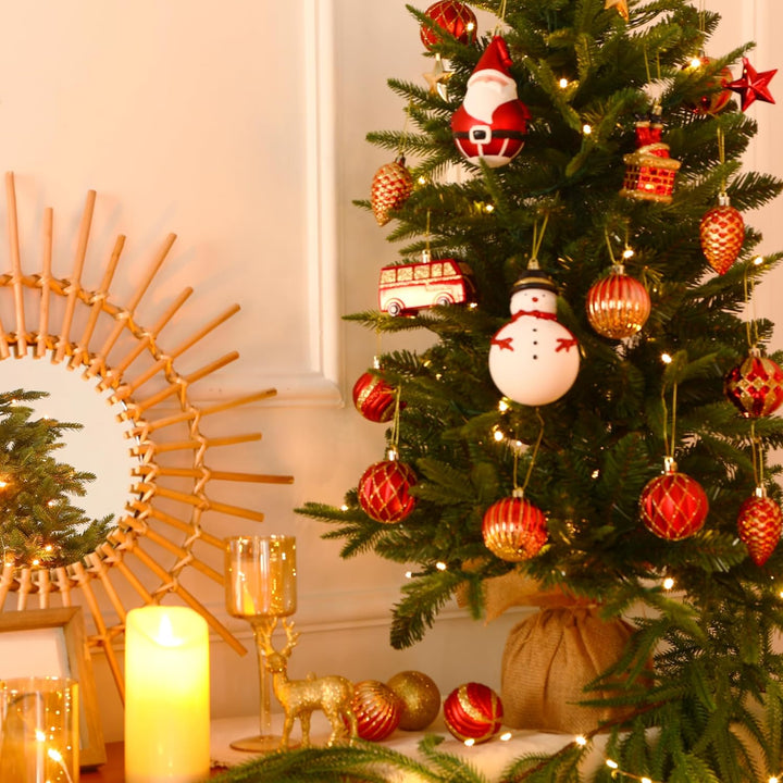 Alupssuc 100 Pcs Christmas Ball Ornaments Set