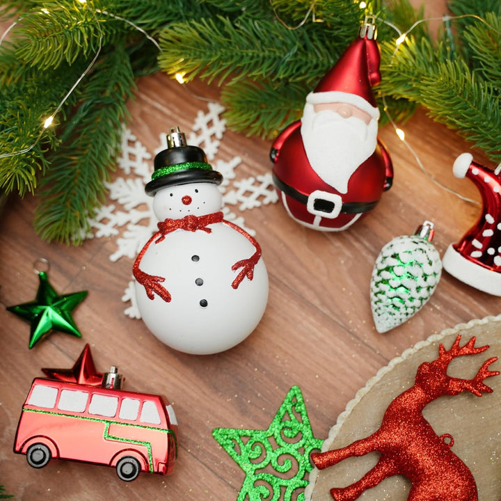 Alupssuc 100 Pcs Christmas Ball Ornaments Set