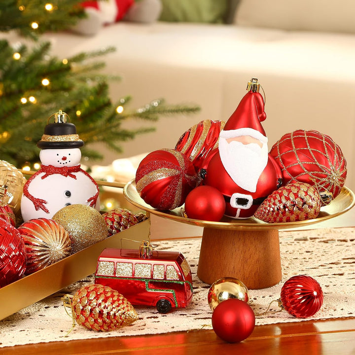 Alupssuc 100 Pcs Christmas Ball Ornaments Set