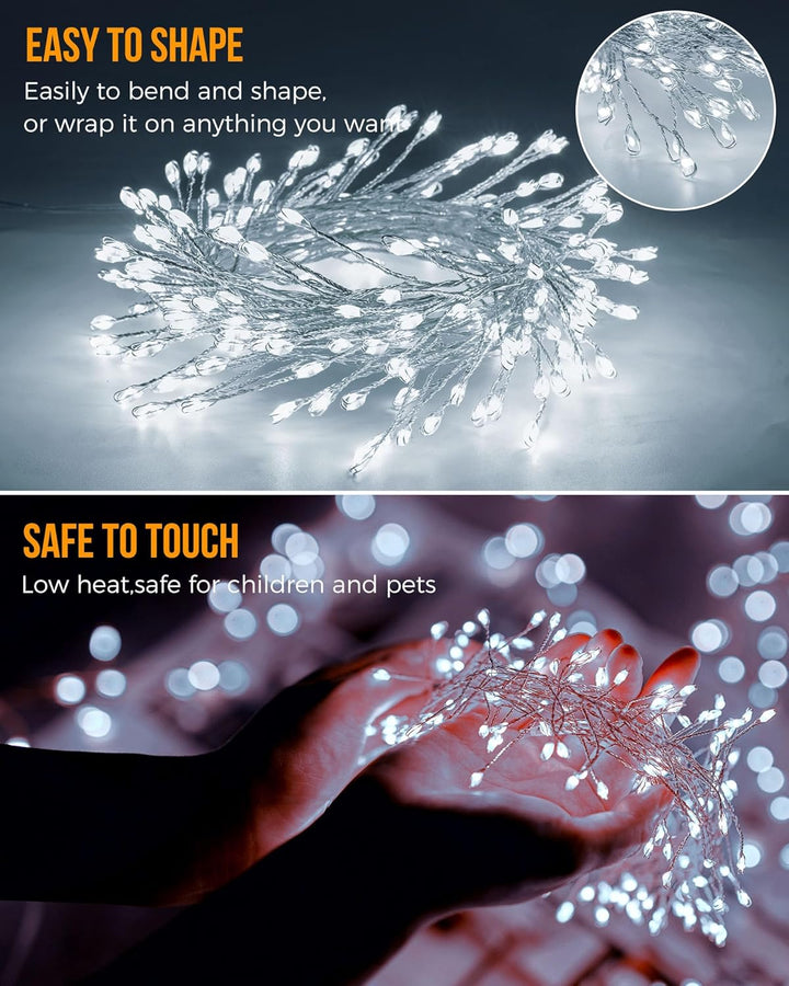 Fairy Lights Battery Operated, 10Ft 120 LEDs