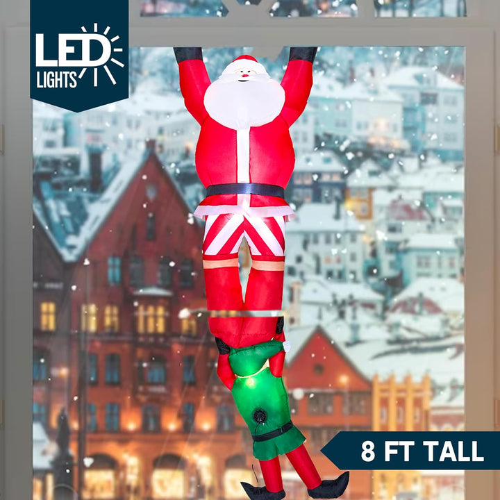 8 FT Hanging Christmas Inflatables Decoration