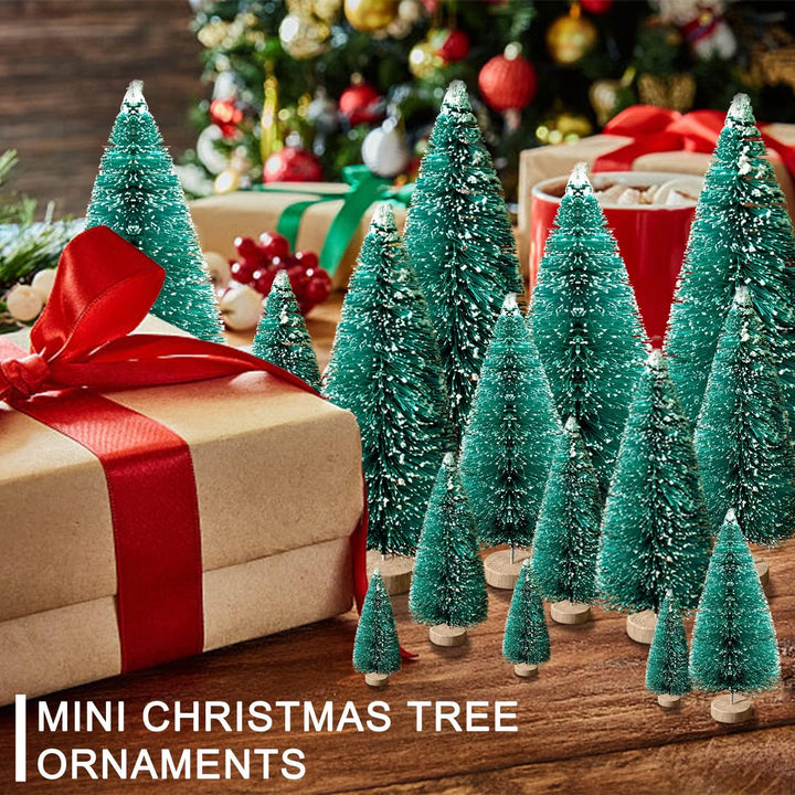 30Pcs Christmas Decorations Mini Christmas Trees