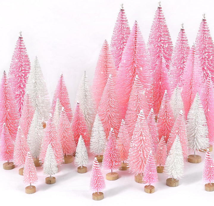 30Pcs Christmas Decorations Mini Christmas Trees