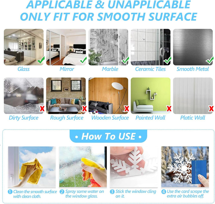 135Pcs Christmas Window