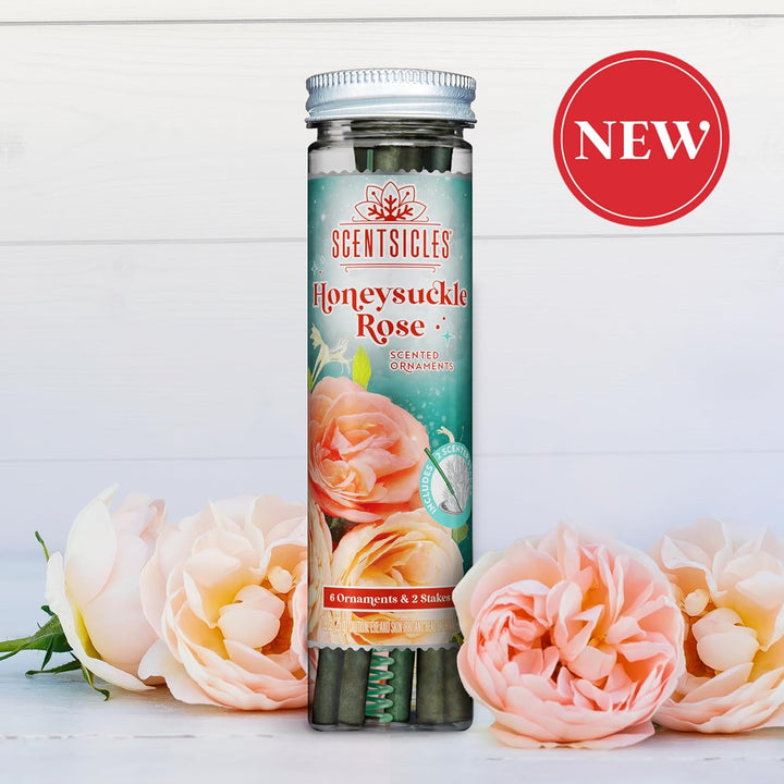 Scentsicles White Winter Fir Scented Christmas Tree Ornaments - 2 Bottles (12 Sticks Total)