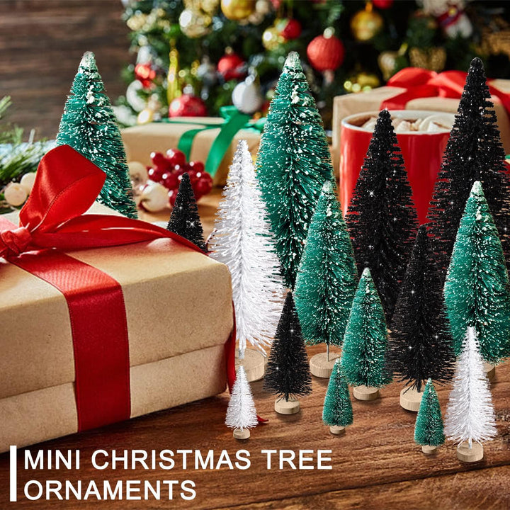 30Pcs Christmas Decorations Mini Christmas Trees