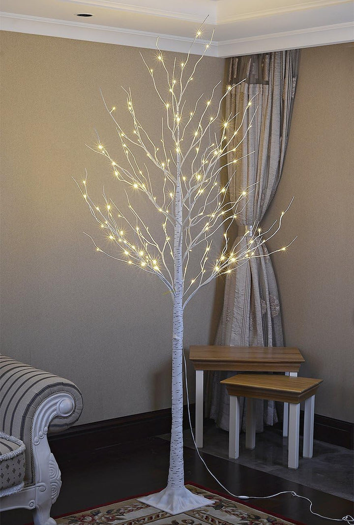 LED Birch Tree Light Set