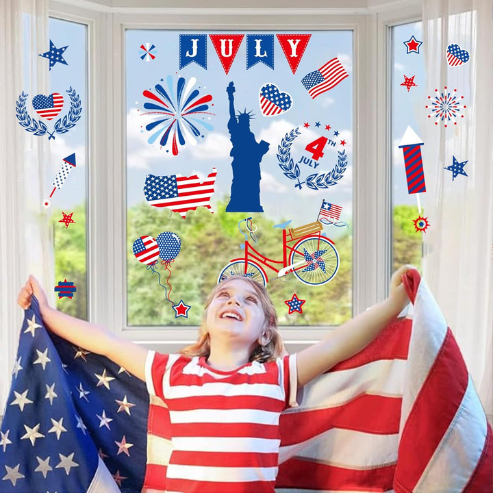 Christmas Window Clings Decorations, 10 Sheets