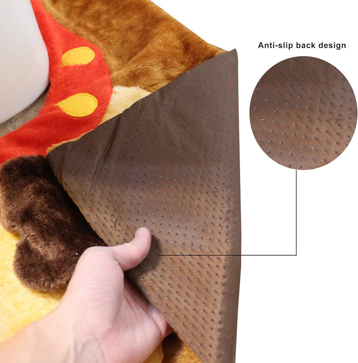 5 Pieces Christmas Theme Bathroom Decoration