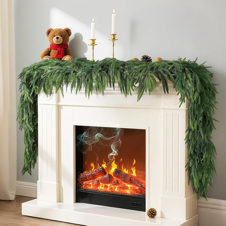 12FT (2 * 6FT) Christmas Norfolk Pine Garland