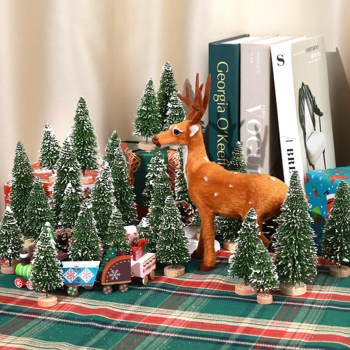 30Pcs Christmas Decorations Mini Christmas Trees