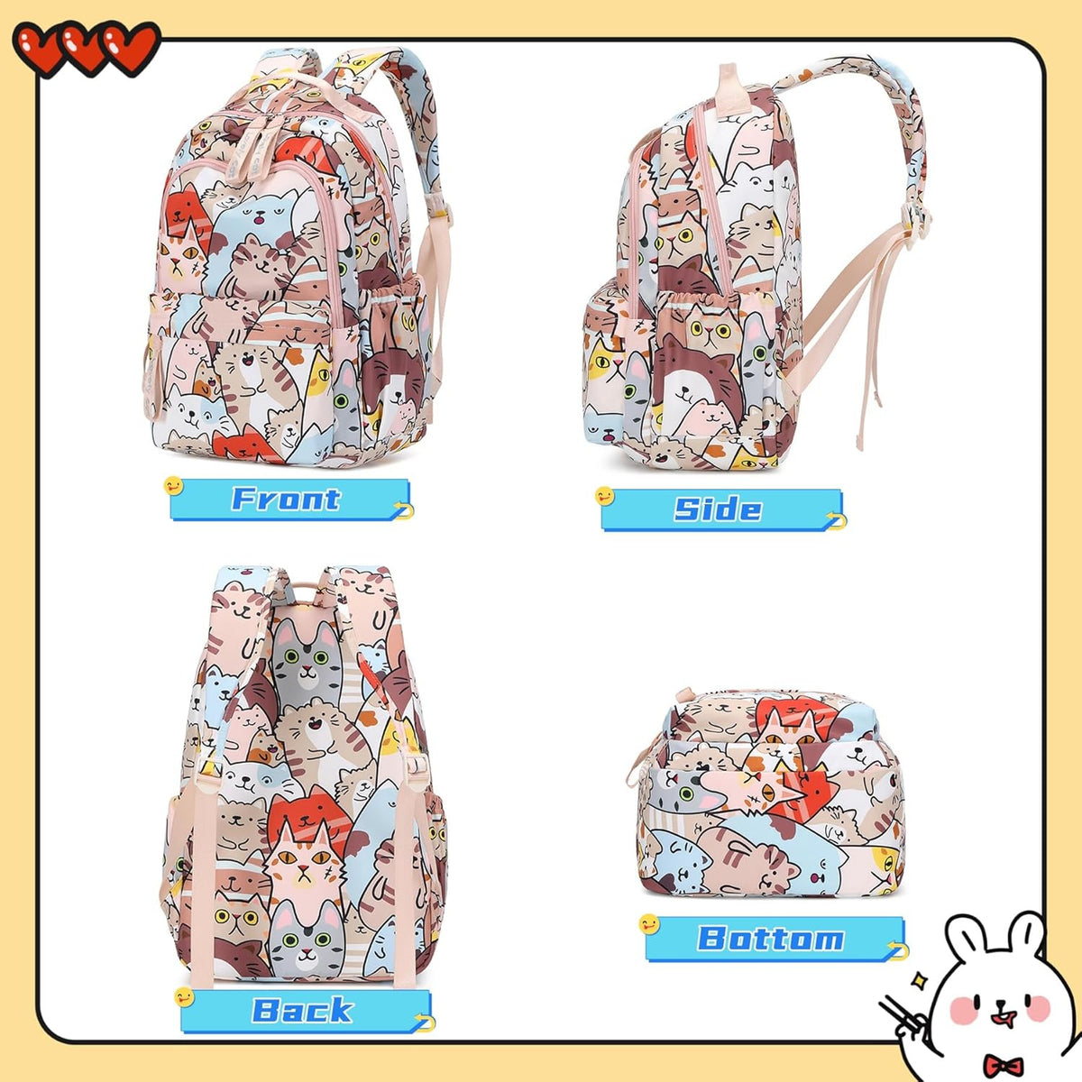 Daisy Prints Backpack for Girls