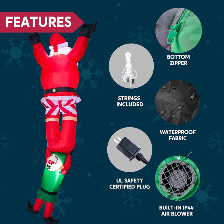 8 FT Hanging Christmas Inflatables Decoration