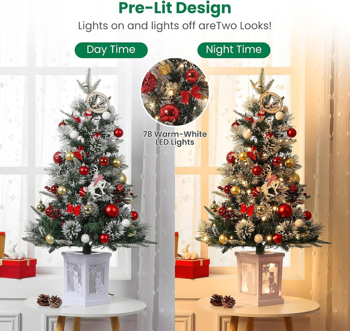 3 Ft Pre-Lit Christmas Tree