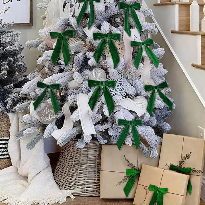 Christmas Decorations - Christmas Bows - 24 Pcs