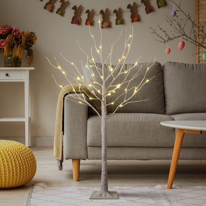 LED Birch Tree Light Set