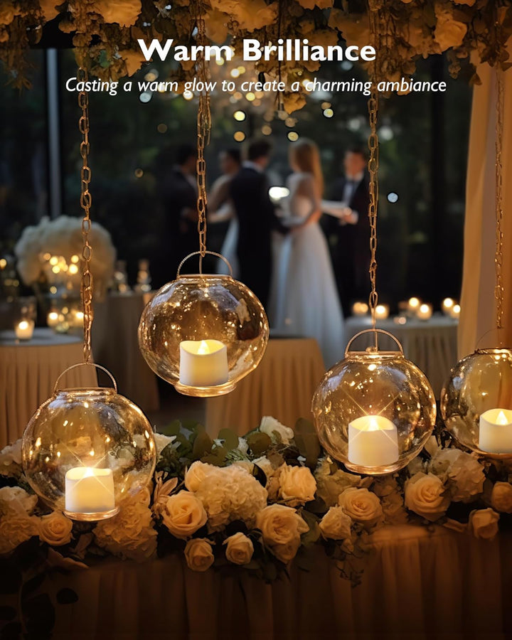 Homemory 12Pcs Flickering Flameless Candle Battery Operated