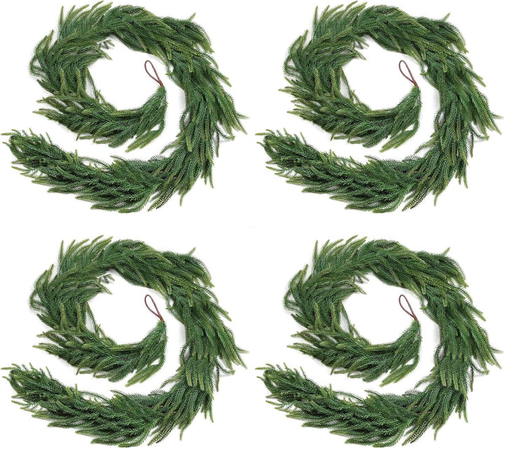 12FT (2 * 6FT) Christmas Norfolk Pine Garland
