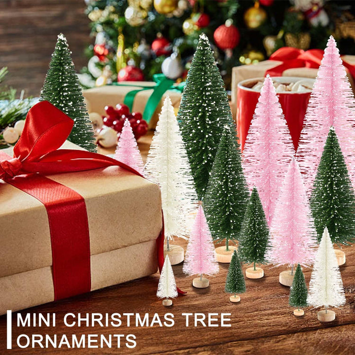 30Pcs Christmas Decorations Mini Christmas Trees