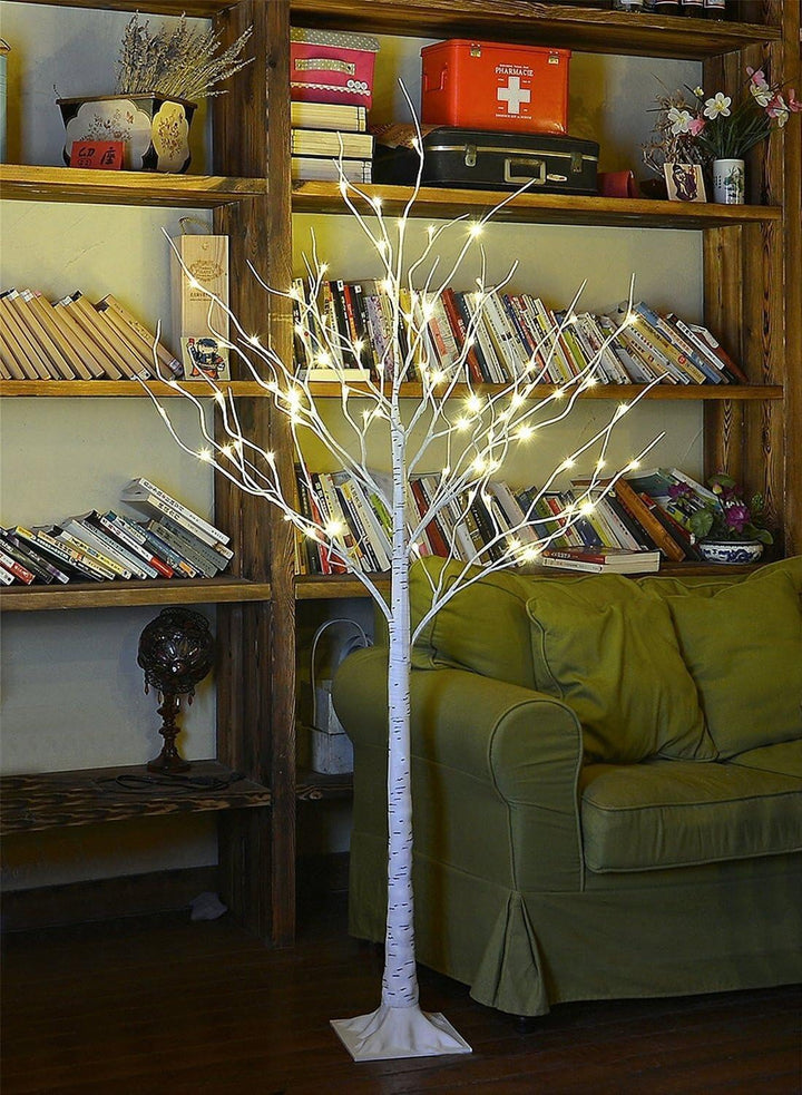 LED Birch Tree Light Set