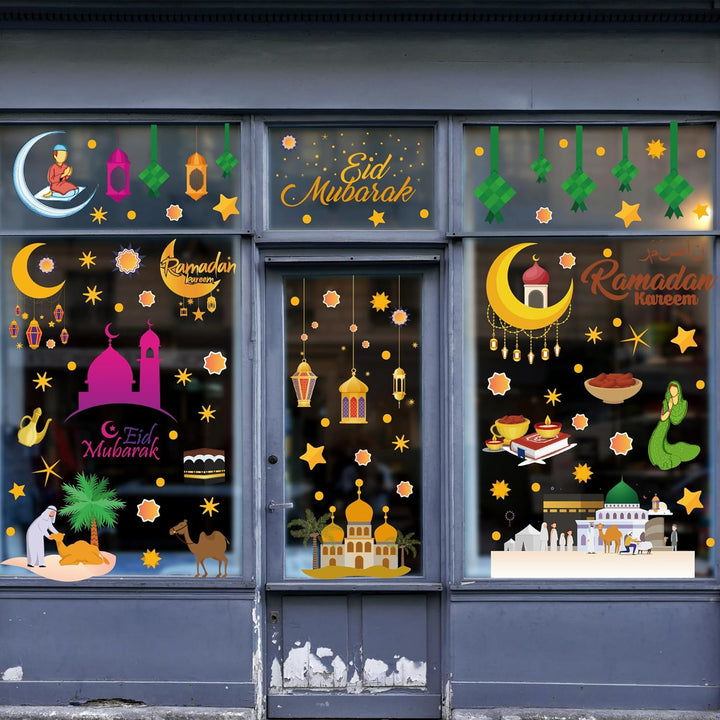 Christmas Window Clings Decorations, 10 Sheets