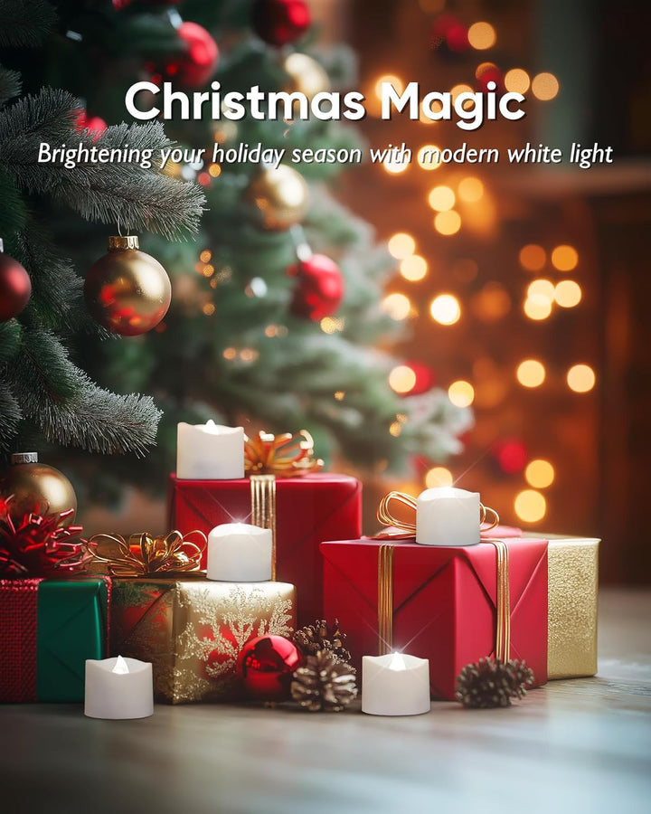 Homemory 12Pcs Flickering Flameless Candle Battery Operated