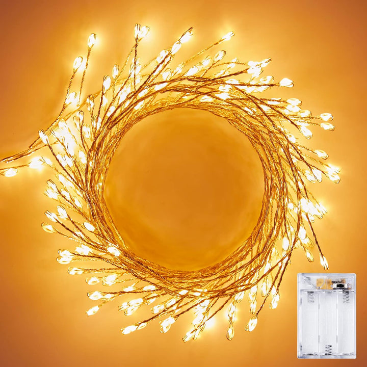 Fairy Lights Battery Operated, 10Ft 120 LEDs