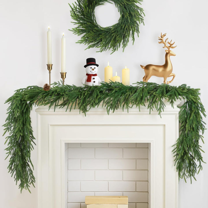 12FT (2 * 6FT) Christmas Norfolk Pine Garland