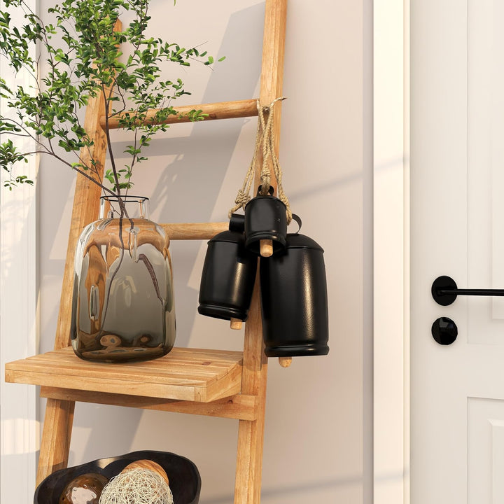 Deco 79 Gold Metal Tibetan Inspired Decorative Giant XL Cow Bells