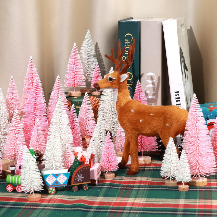 30Pcs Christmas Decorations Mini Christmas Trees