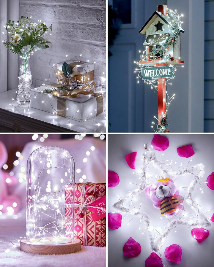 Fairy Lights Battery Operated, 10Ft 120 LEDs