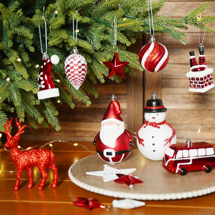 Alupssuc 100 Pcs Christmas Ball Ornaments Set