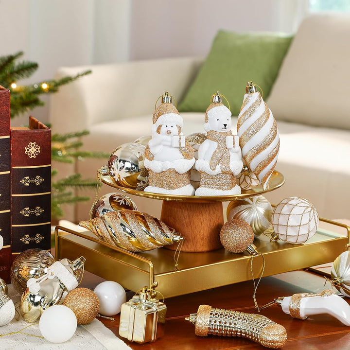 112pcs Christmas Balls Ornaments Set