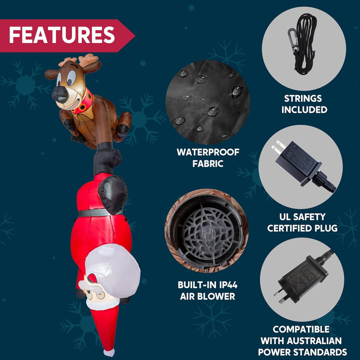 8 FT Hanging Christmas Inflatables Decoration