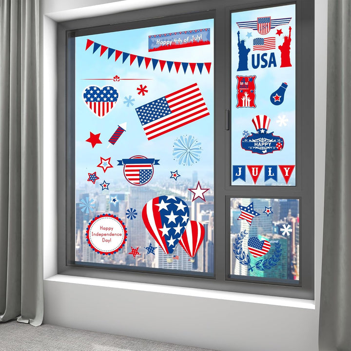 Christmas Window Clings Decorations, 10 Sheets