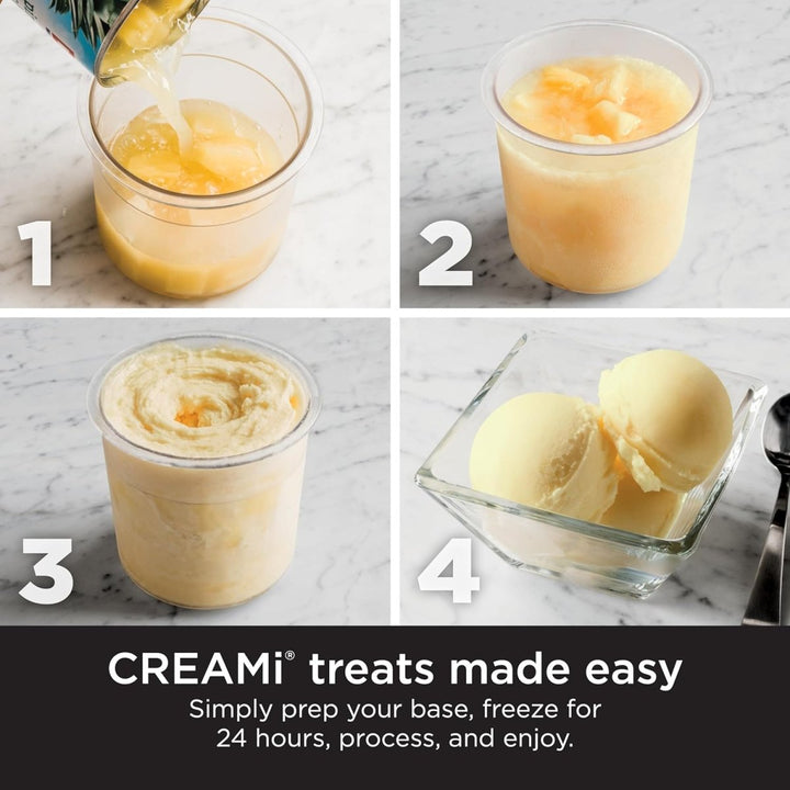 7 One-Touch Programs Ice Cream Maker, with (2) Pint Containers & Lids - Cocoa Yacht Club