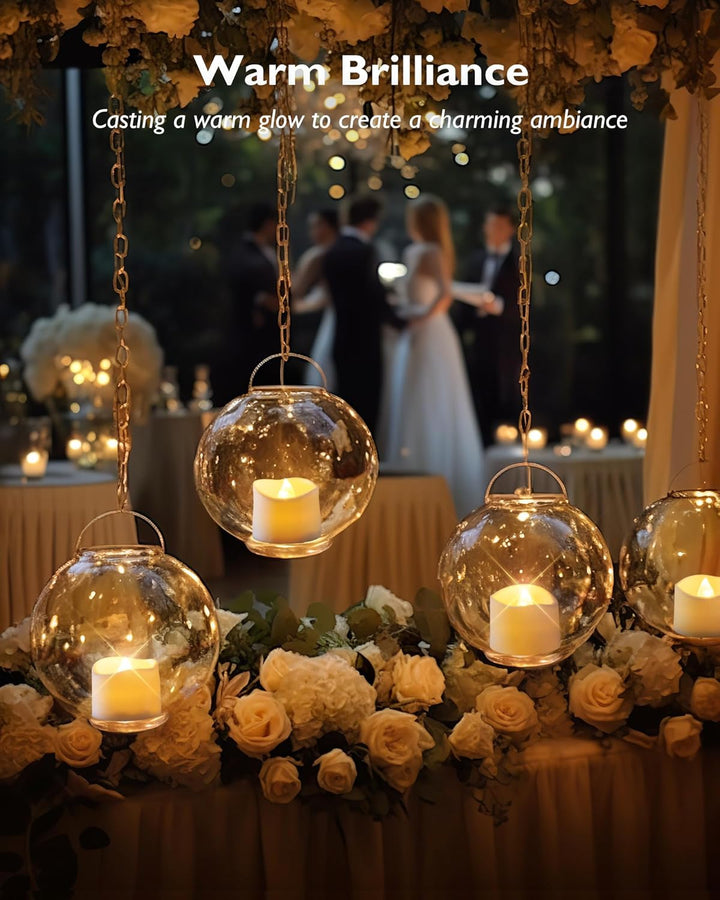 Homemory 12Pcs Flickering Flameless Candle Battery Operated