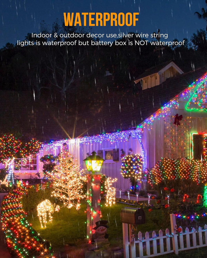 Fairy Lights Battery Operated, 10Ft 120 LEDs