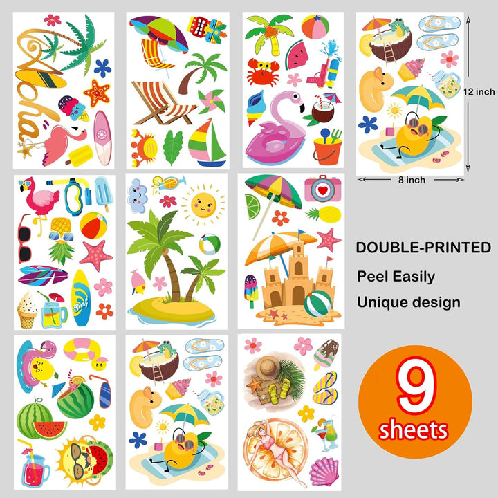 Christmas Window Clings Decorations, 10 Sheets