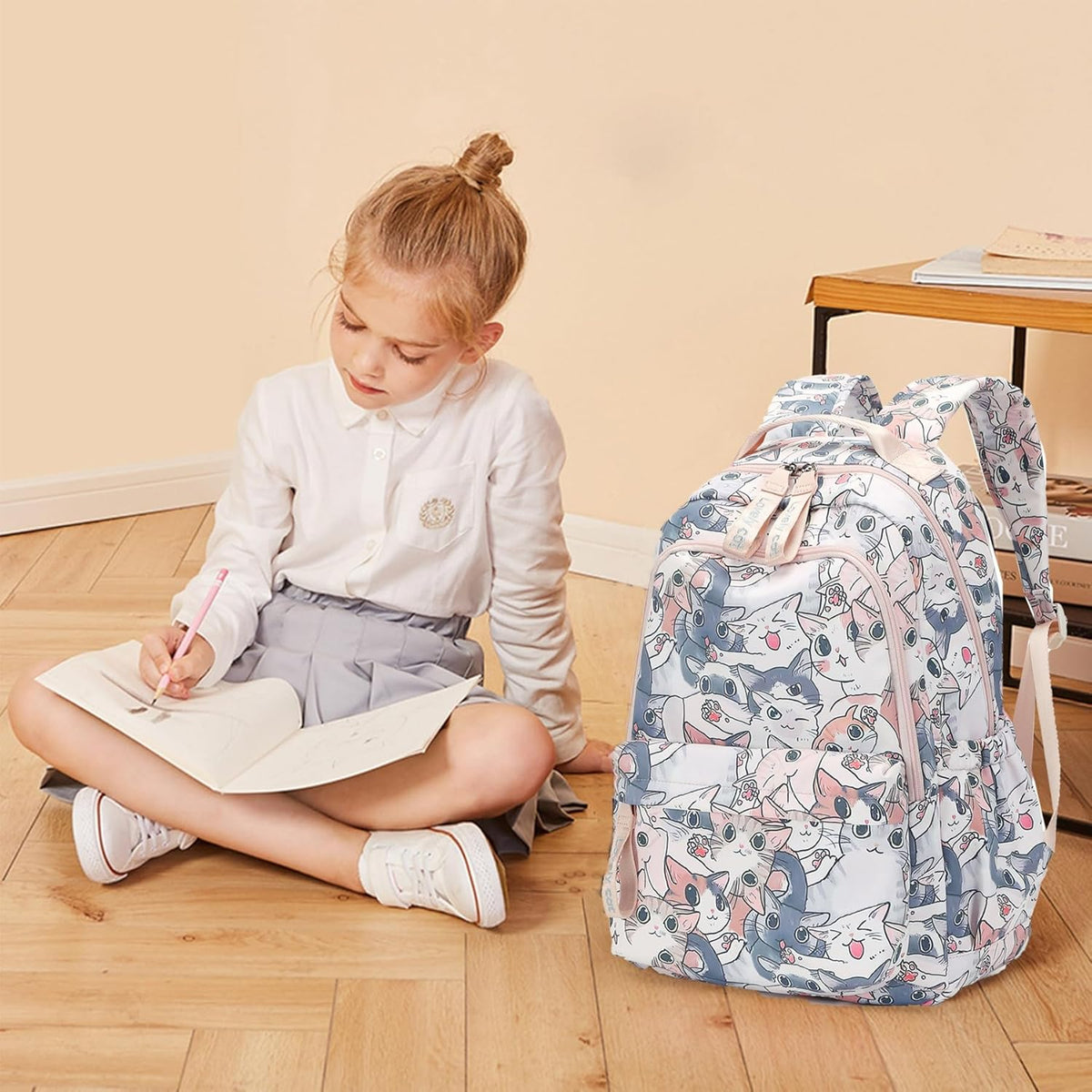 Daisy Prints Backpack for Girls