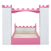 Cocoa Yacht Club Castle-Shaped Wooden Bed with Storage Shelf